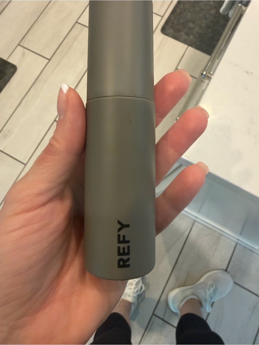 REFY Matte Gray Refillable Facial Mist Bottle Setting Spray